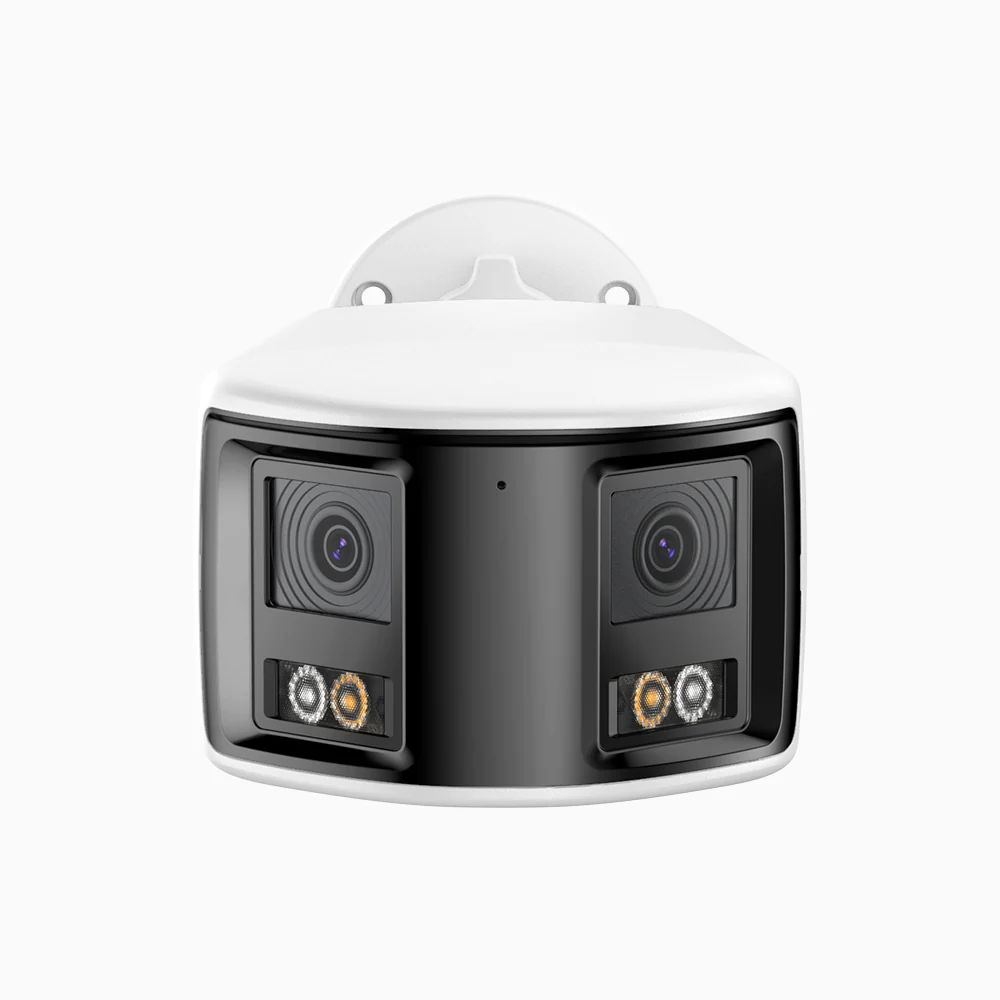 FCD600 - Telecamera di sicurezza panoramica per esterni PoE a 6MPX doppia lente, ultra grandangolo 180°, visione notturna intelligente a doppia luce, audio bidirezionale, sirena e allarme attivi, rilevamento persone e veicoli, IP67 - Image 3