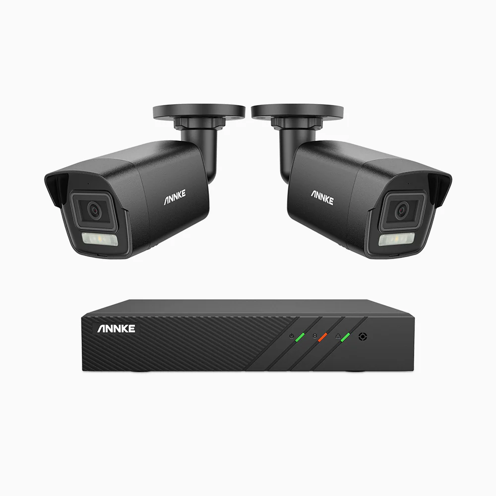 H500P - Kit videosorveglianza PoE 8 canali con 2 telecamera 3K, visione notturna a colori, microfono integrato, IP67, supporta ONVIF e RTSP - Image 3