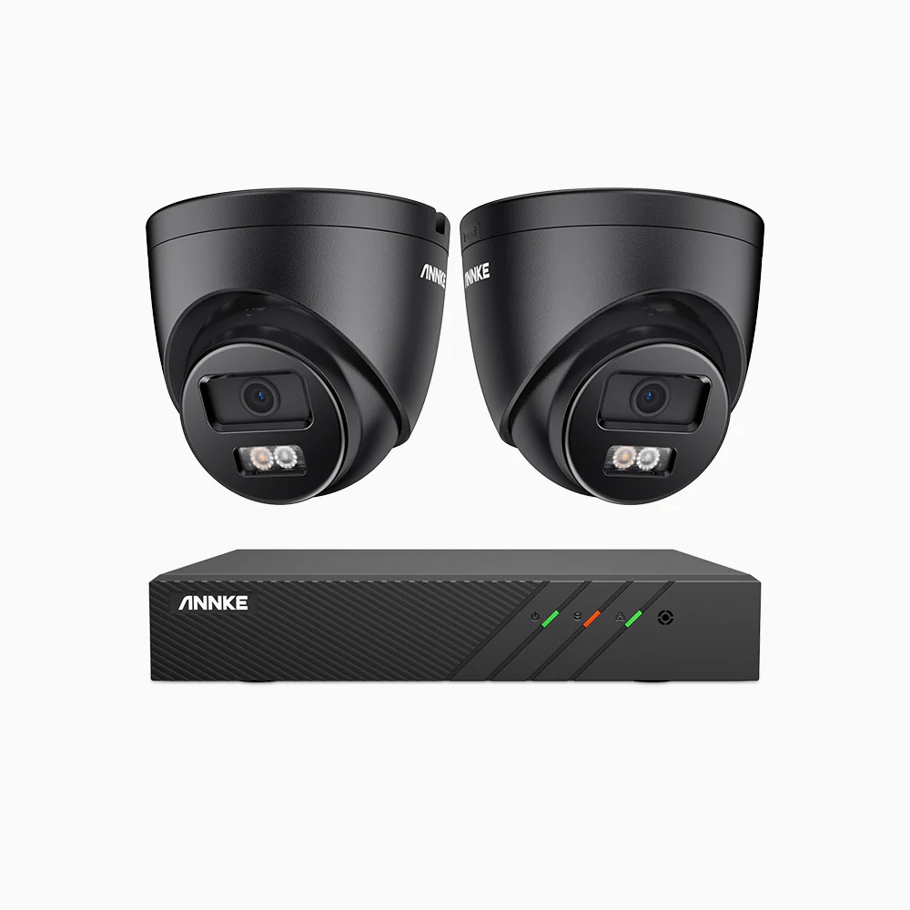 H500P - Kit videosorveglianza PoE 8 canali con 2 telecamera 3K, visione notturna a colori, microfono integrato, IP67, supporta ONVIF e RTSP - Image 4