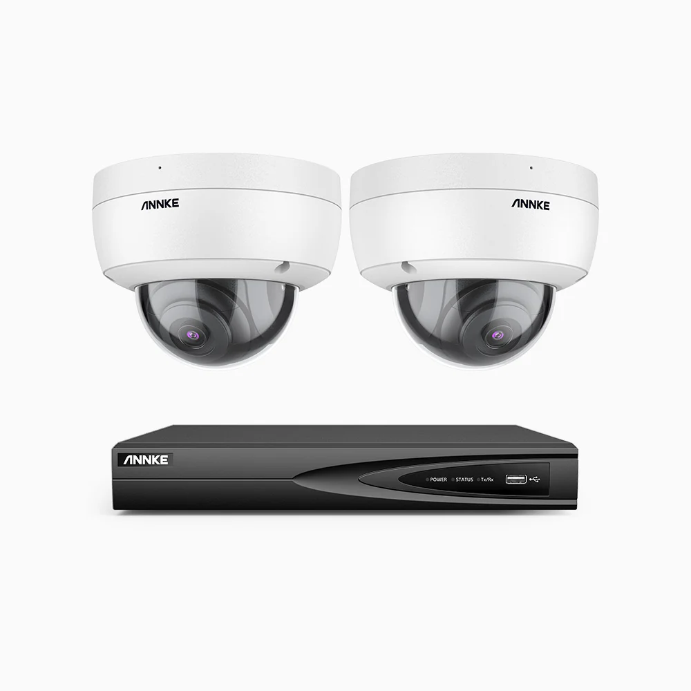 H800 - Kit videosorveglianza PoE 4 canali con 2 telecamere 8 MPX (4K), riconoscere di persone e veicoli, visione notturna a colori e IR,microfono integrato, supporta ONVIF e RTSP - Image 3