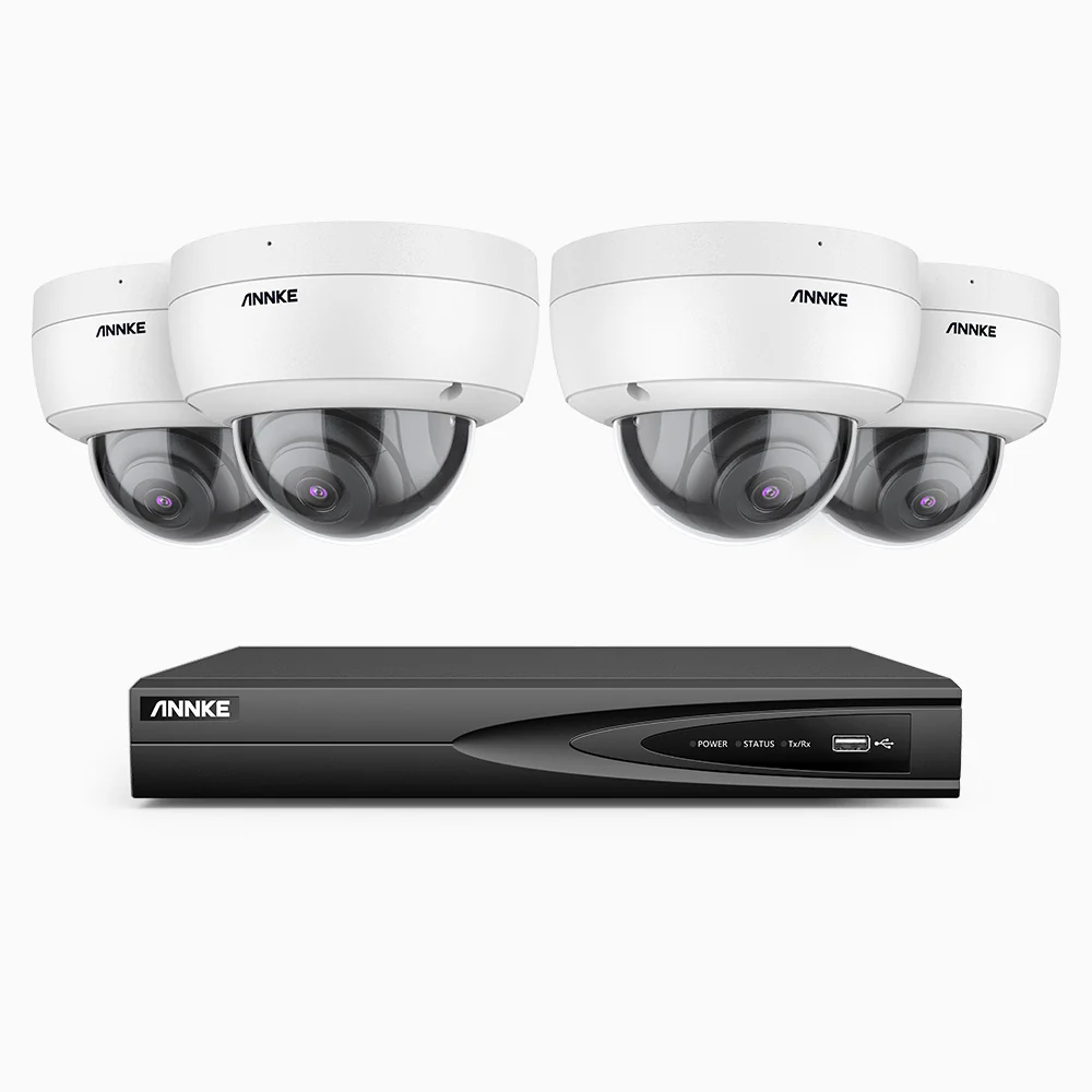 H800 - Kit videosorveglianza PoE 4 canali con 4 telecamere 8 MPX (4K), riconoscere di persone e veicoli, visione notturna a colori e IR,microfono integrato, supporta ONVIF e RTSP - Image 3