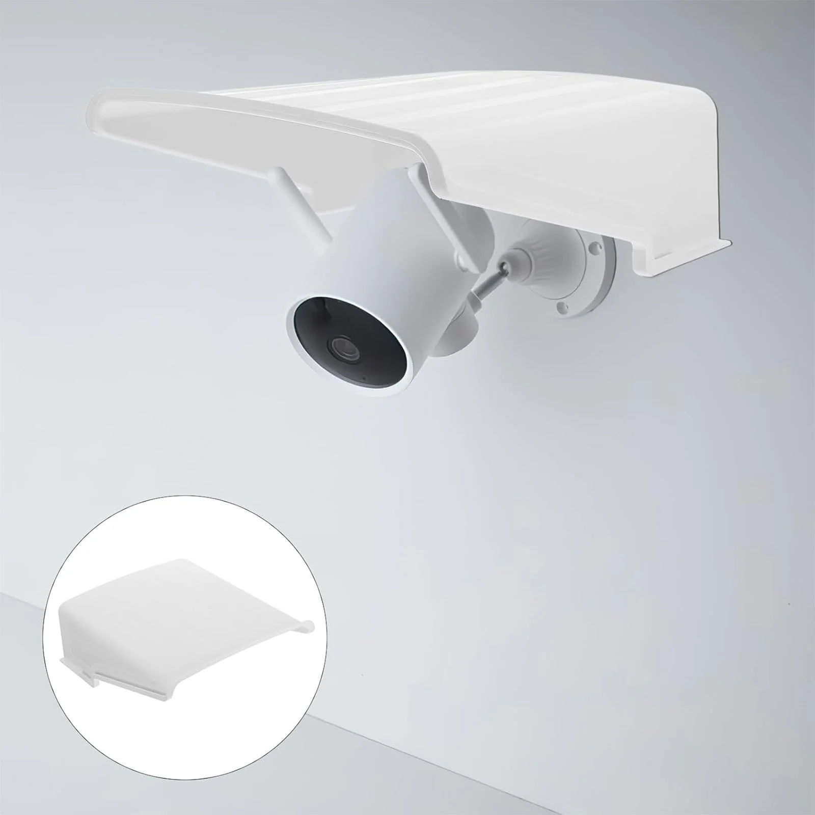 Confezione da 4 Coperture Universali Parasole e Parapioggia per Telecamera da Esterno Dome/Bullet SANNCE/ANNKE/Hikvision/Nest/Ring/Arlo – Bianco - Image 16